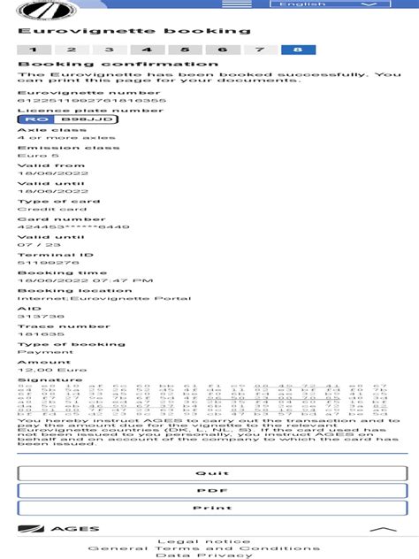 eurovignette booking english.